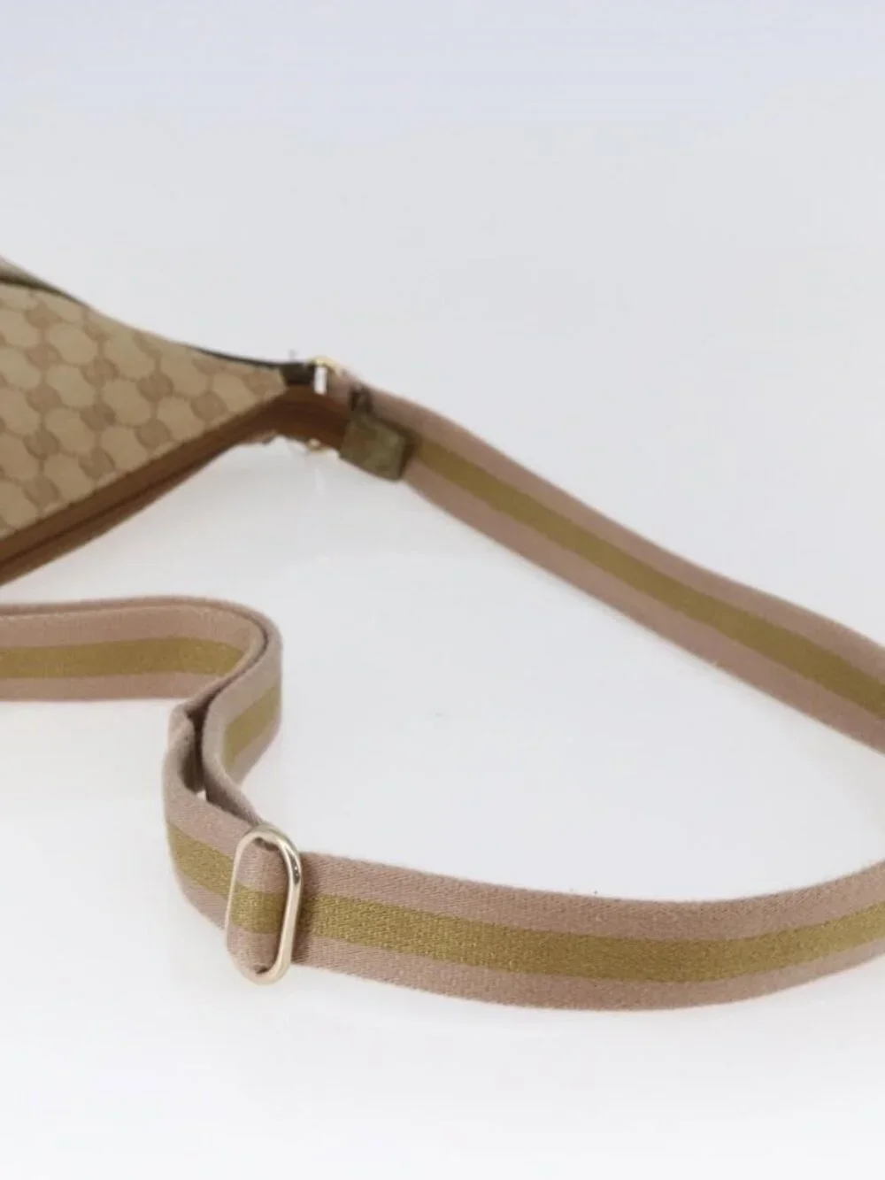 Authentic GUCCI GG Canvas Shoulder Bag Beige Gold 145857 - Picture 14 of 16